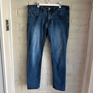 Axel slim stretch size 34 x 30 inches men’s denim blue jeans